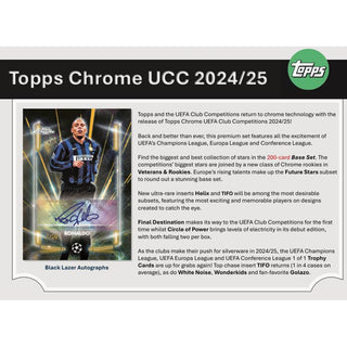 2024-25 Topps UEFA Club Competitions Chrome Soccer
