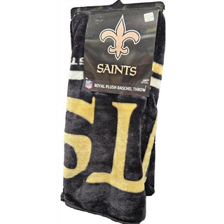 Blanket: New Orleans Saints- 50x60, Plush