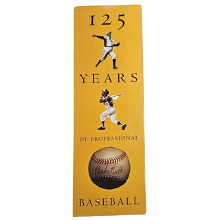 125 Years of Professional Baseball Booklet