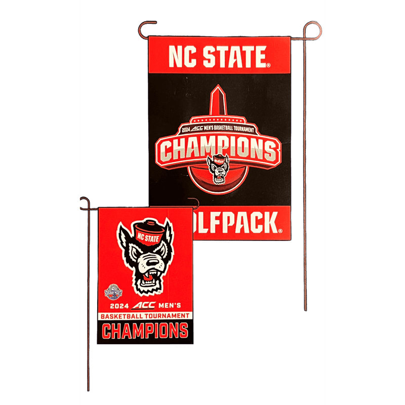 Garden Flag: NC State 2024 ACC Mens Basketball Tournament Champs