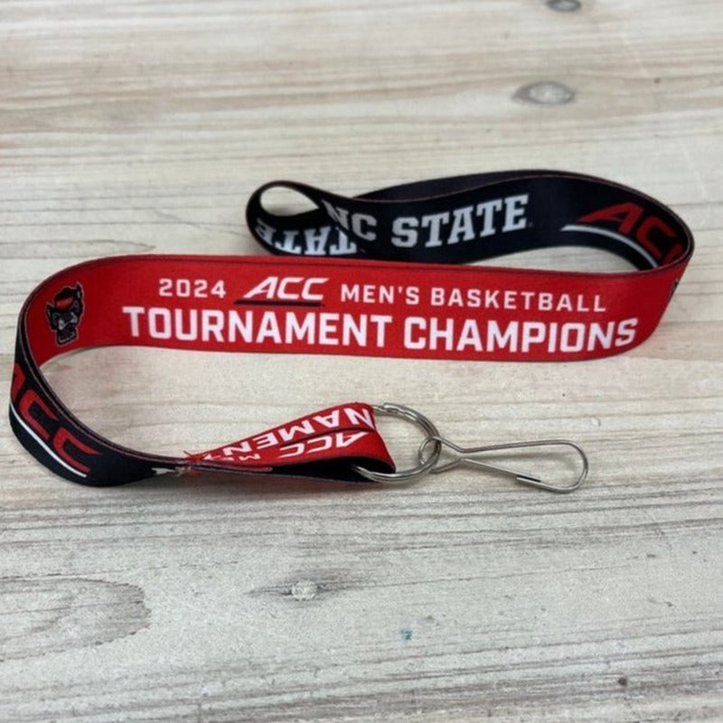 Lanyard: NC State 2024 ACC Mens Basketball Champs - 1"