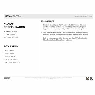 2024 Panini Mosaic Football Hobby Choice Box