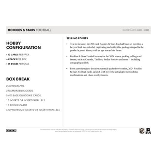 2024 Panini Rookie & Stars Football Hobby Box