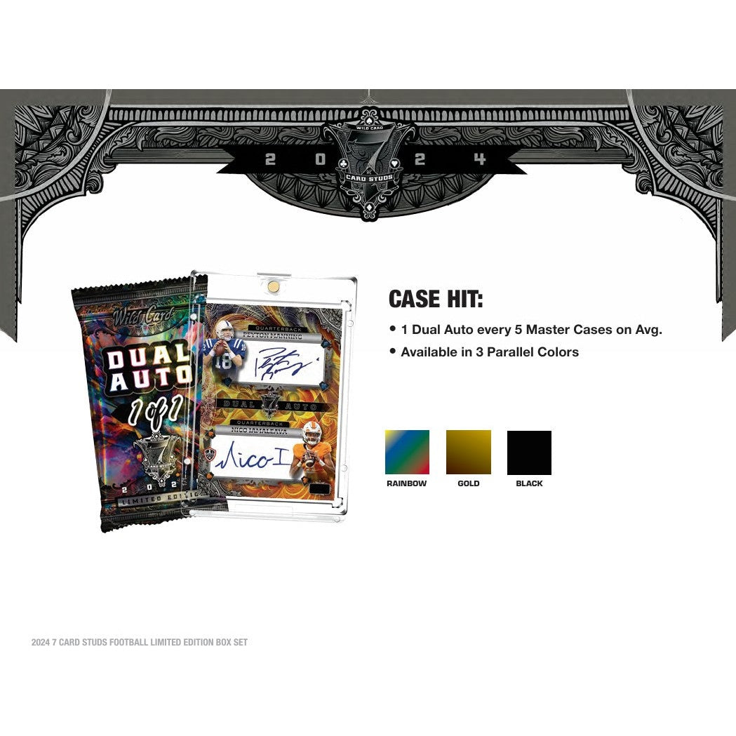 2024 Wild Card 7 Card Studs High Stakes Limited Edition Football Hobby Pack #4