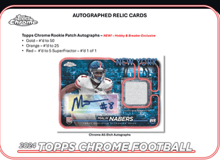 2024 Topps Chrome Football Breaker Delight Hobby Box