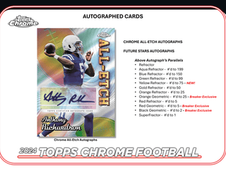 2024 Topps Chrome Football Breaker Delight Hobby Box