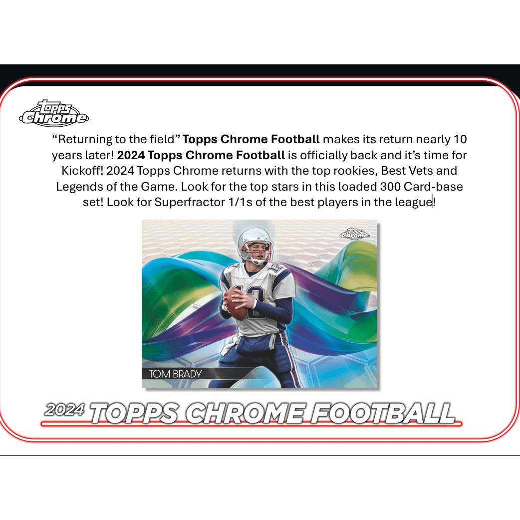 2024 Topps Chrome Football Hobby Box