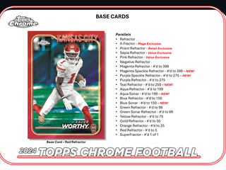 2024 Topps Chrome Football Blaster Box