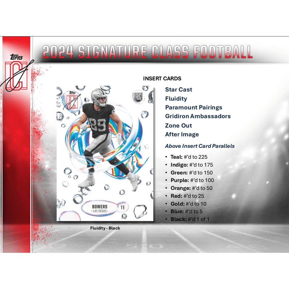 2024 Topps Signature Class Football Hobby Box