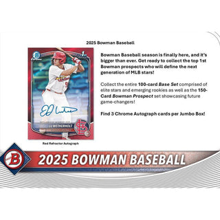 2025 Bowman Baseball Hobby Jumbo Box