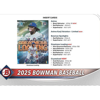 2025 Bowman Baseball Hobby Jumbo Box