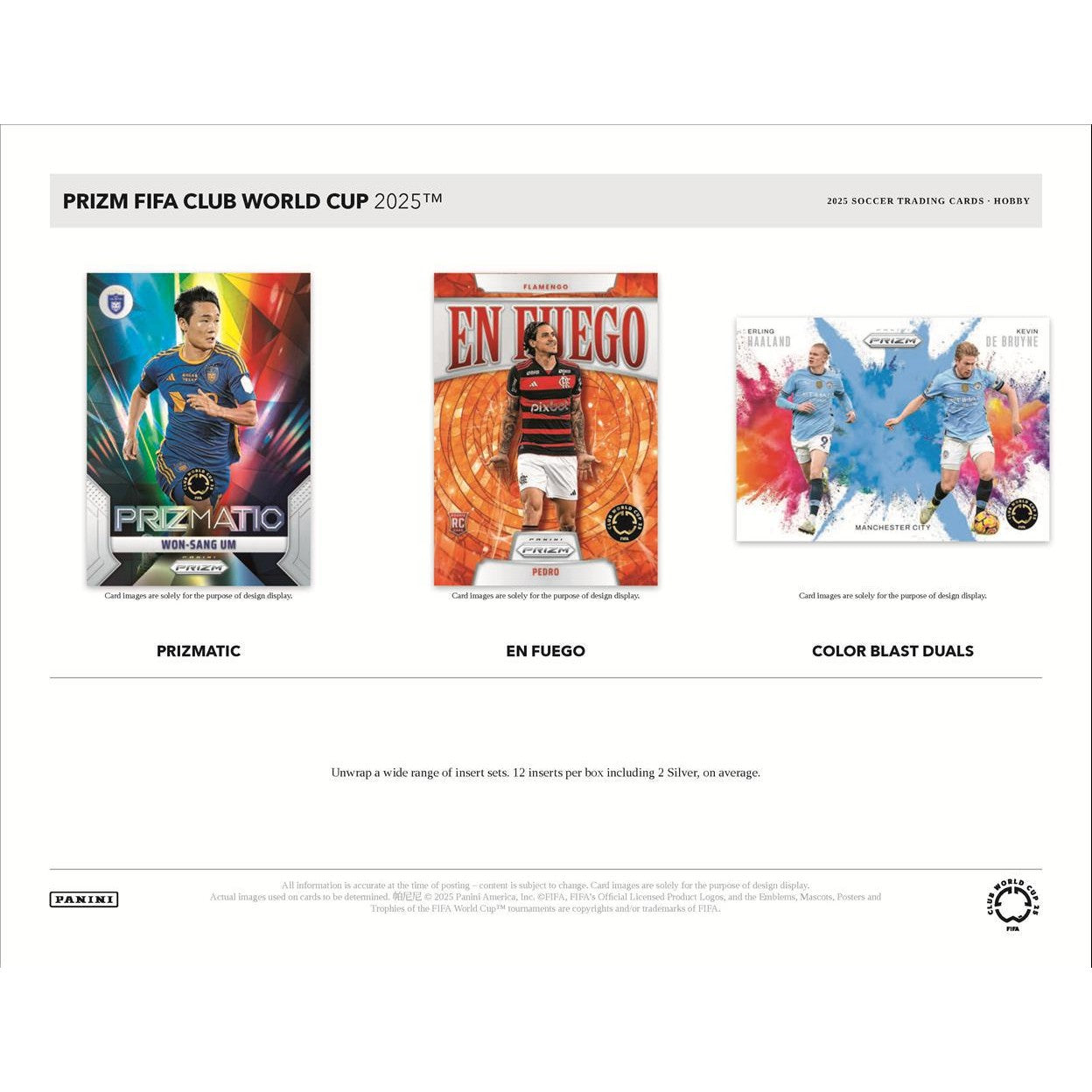 2025 Panini Prizm FIFA Club World Cup Soccer Hobby Box