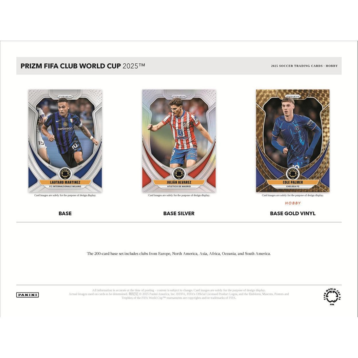 2025 Panini Prizm FIFA Club World Cup Soccer Hobby Box