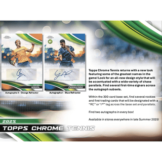 2025 Topps Chrome Tennis Hobby Box