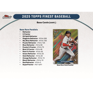 2025 Topps Finest Baseball Hobby Box