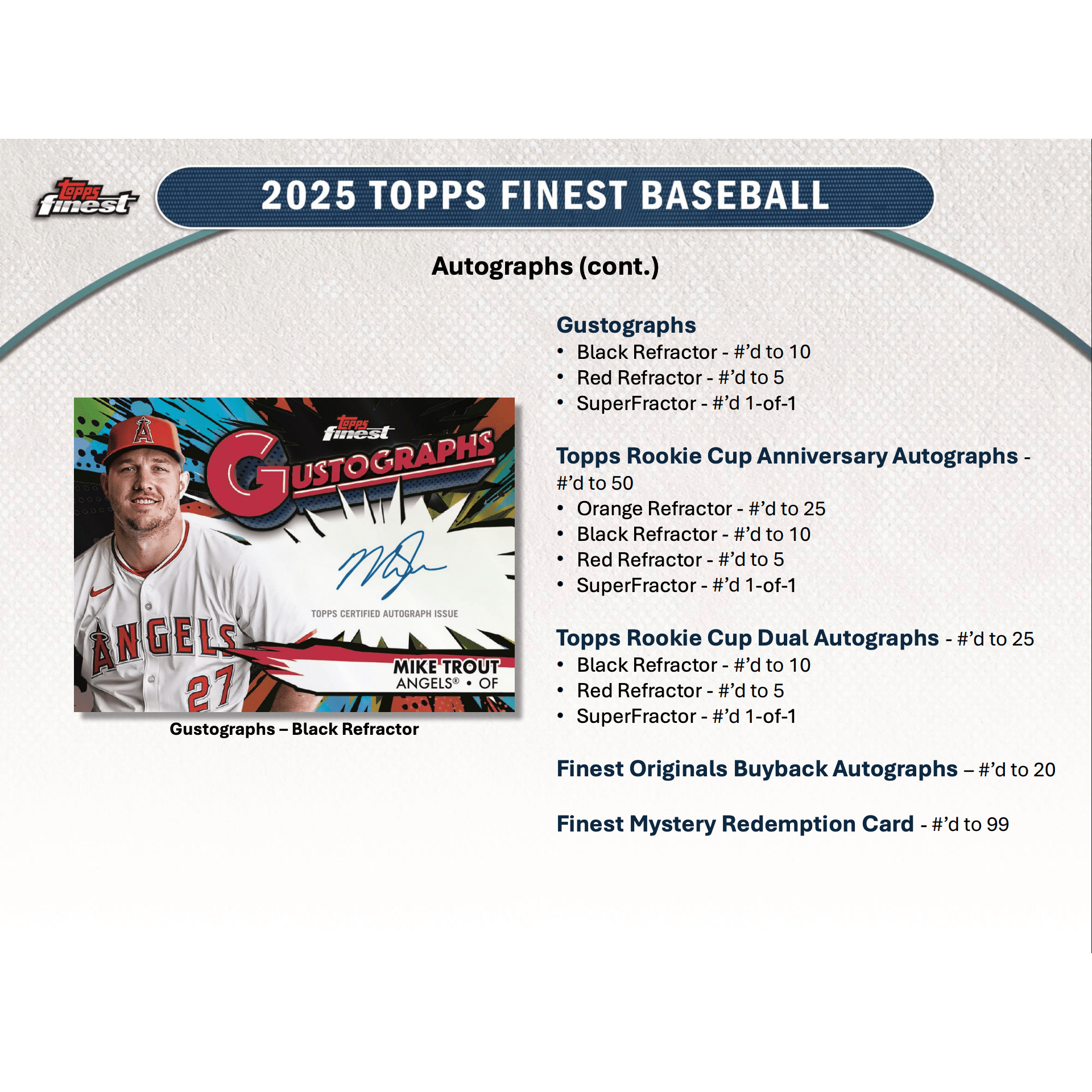 2025 Topps Finest Baseball Hobby Box