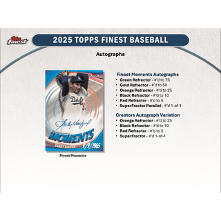 2025 Topps Finest Baseball Hobby Box