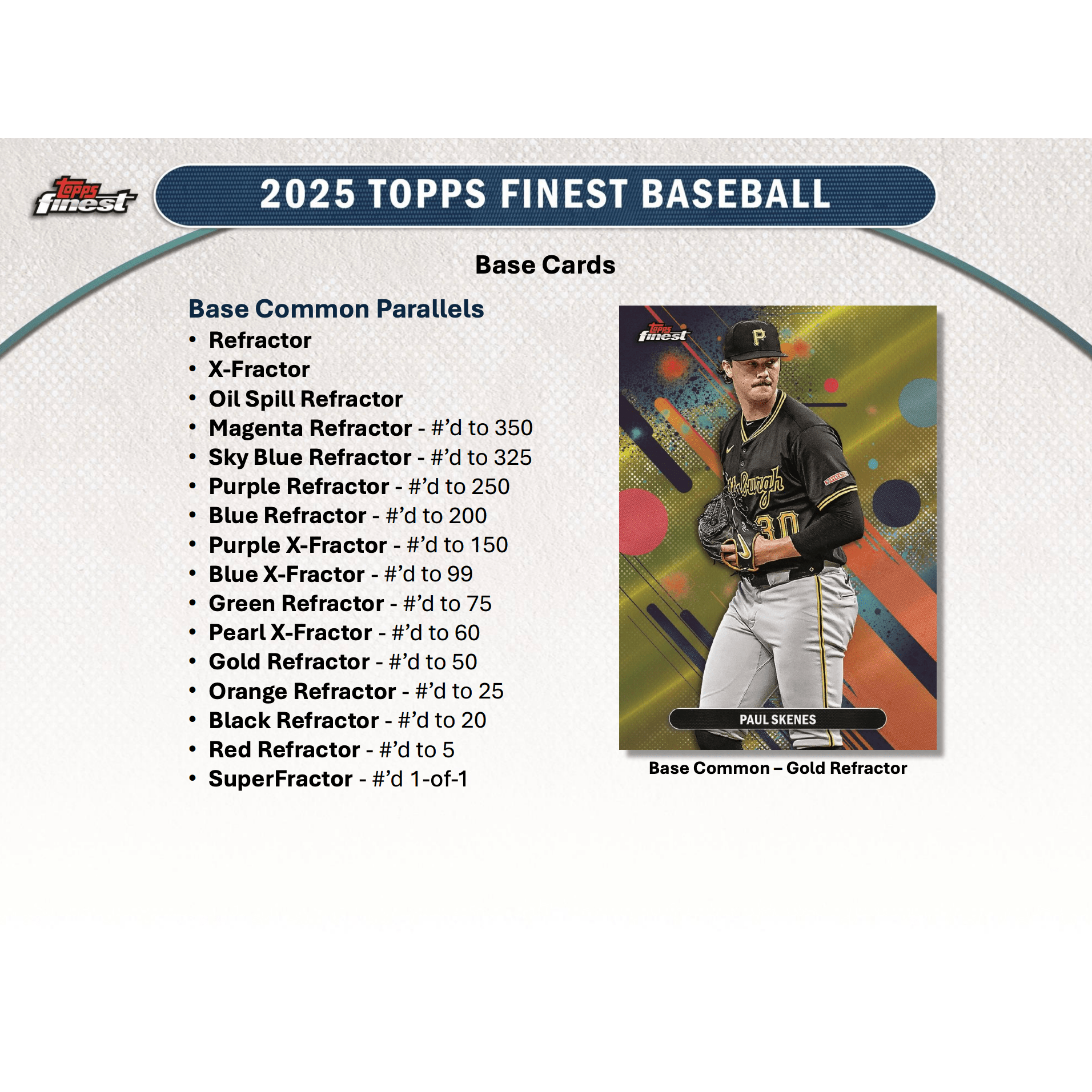 2025 Topps Finest Baseball Hobby Box