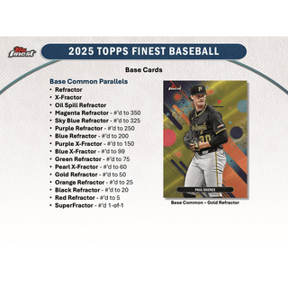 2025 Topps Finest Baseball Hobby Box