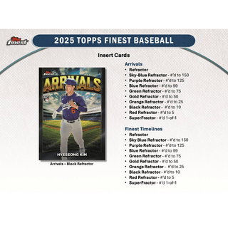 2025 Topps Finest Baseball Hobby Box