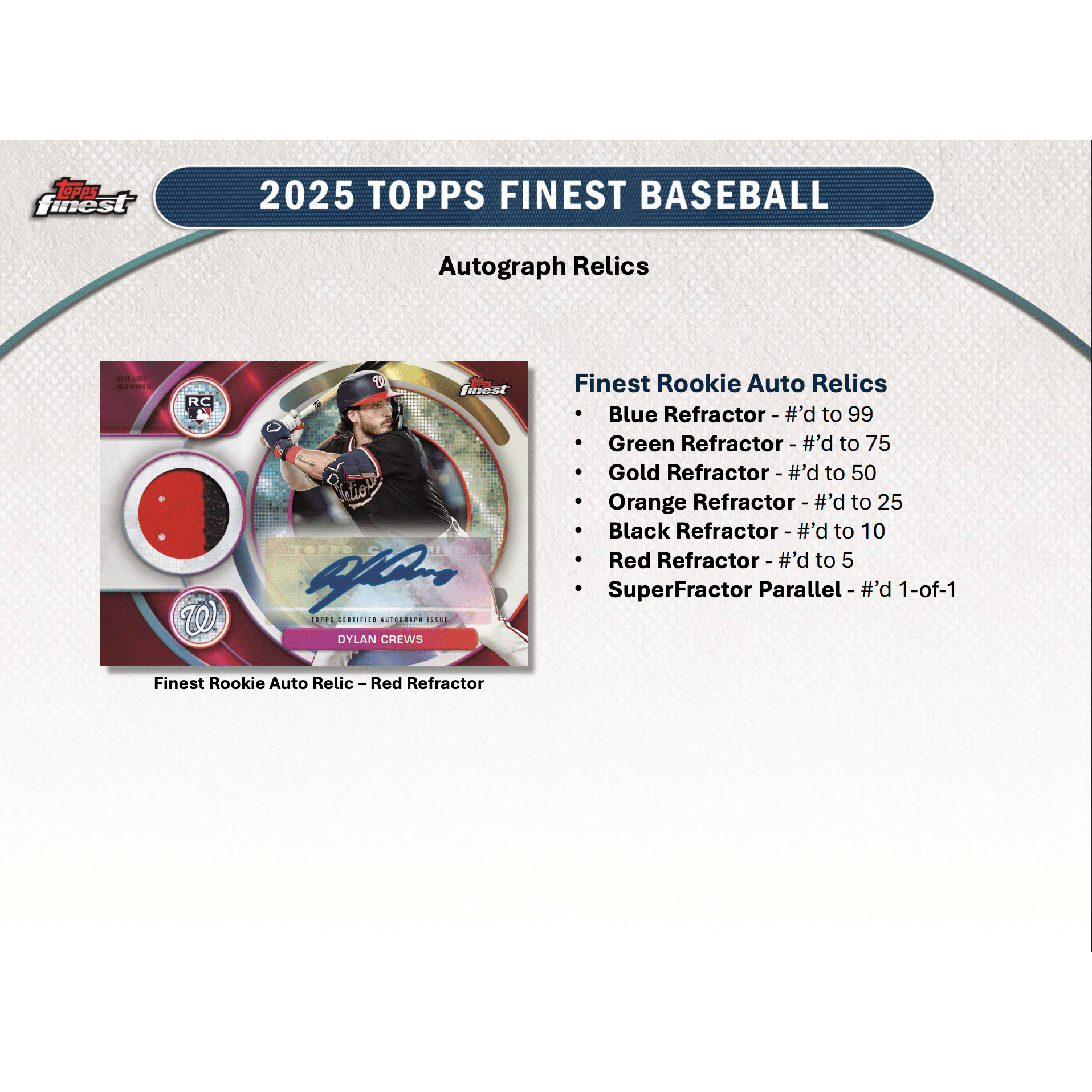 2025 Topps Finest Baseball Hobby Box