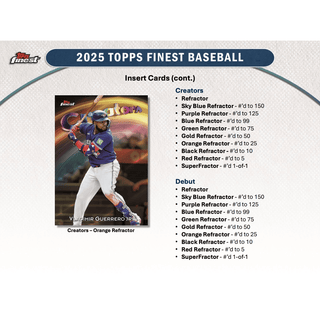 2025 Topps Finest Baseball Hobby Box
