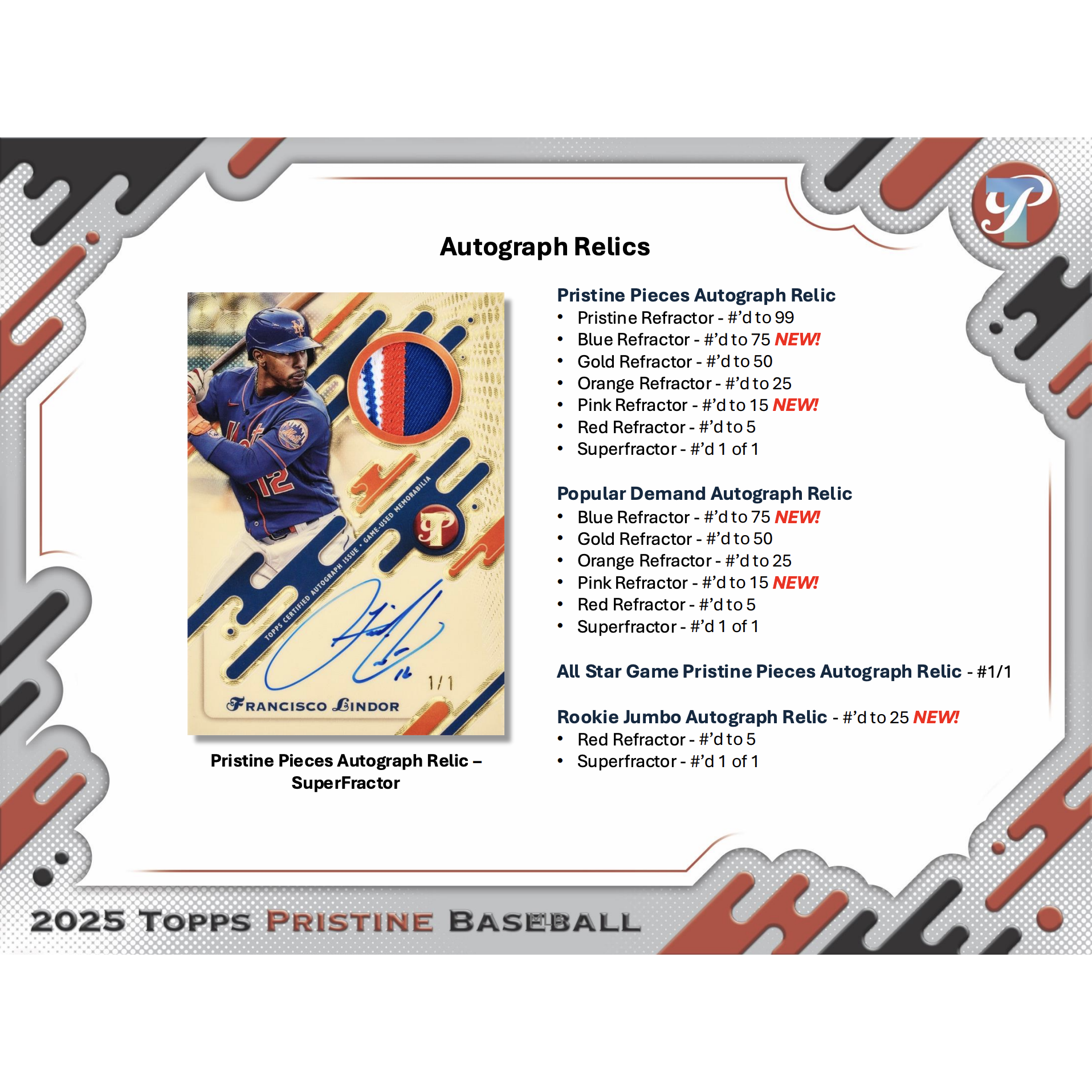 2025 Topps Pristine Baseball Hobby 6-Box Case