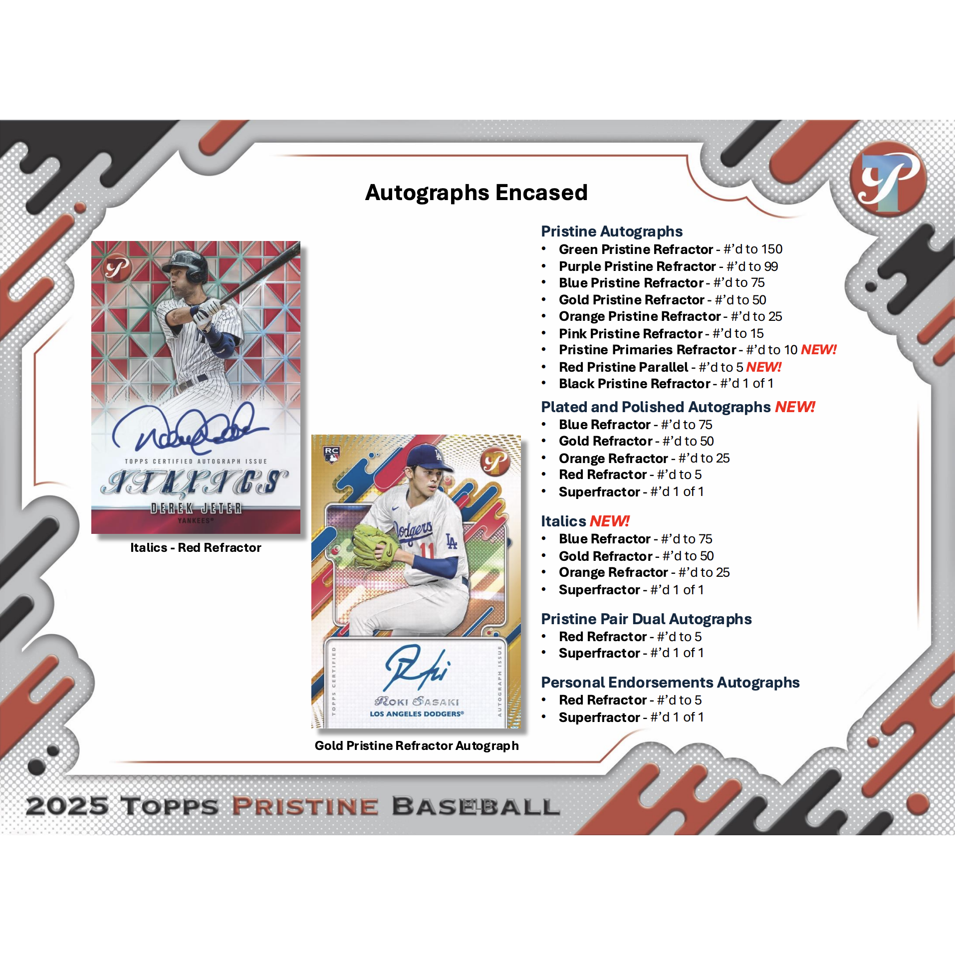 2025 Topps Pristine Baseball Hobby 6-Box Case