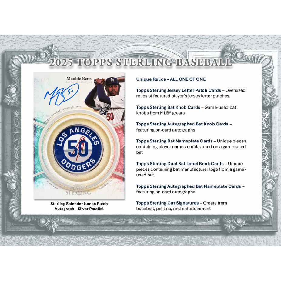 2025 Topps Sterling Baseball Hobby Box