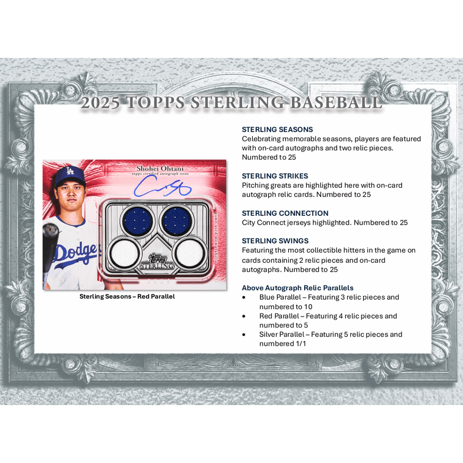 2025 Topps Sterling Baseball Hobby Box