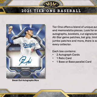 2025 Topps Tier One Baseball Hobby Box