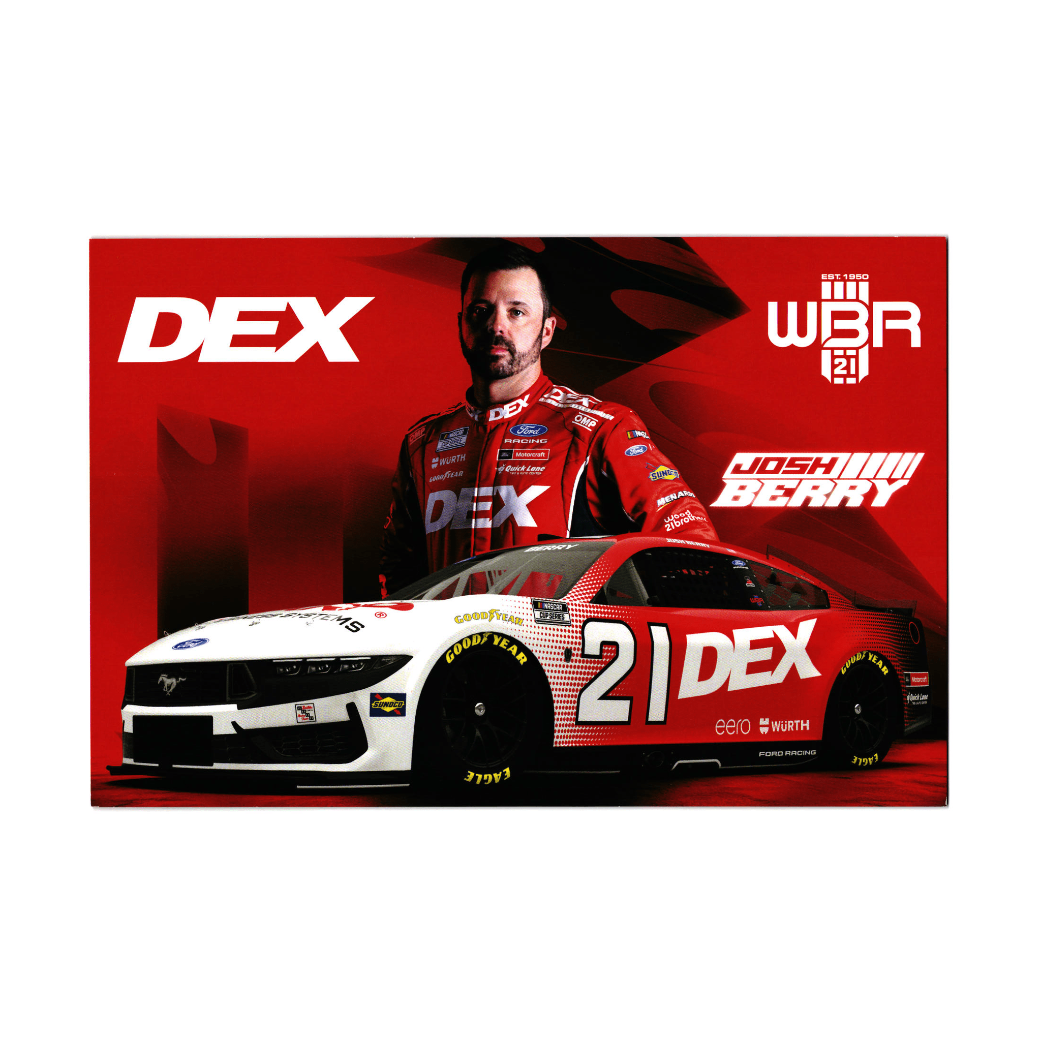 Josh Berry 2026 DEX | Wood Brothers Racing #21 Hero Card