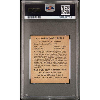 Yogi Berra 1948 Bowman #6 PSA 3