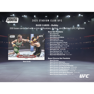 2025 Topps Stadium Club UFC Hobby 16-Box Case