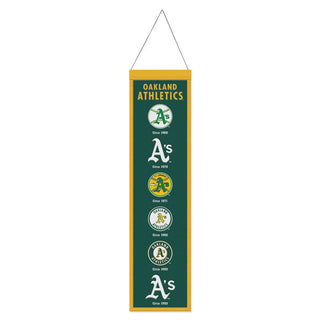 Banner: Oakland A's - Wool – Premium 8" x 32"