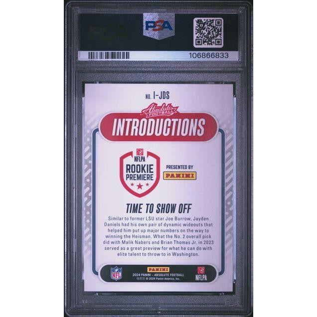 2024 Panini Absolute Introductions #IJDS Jayden Daniels PSA 10