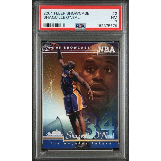 2004 Fleer Showcase #2 Shaquille O'Neal PSA 7