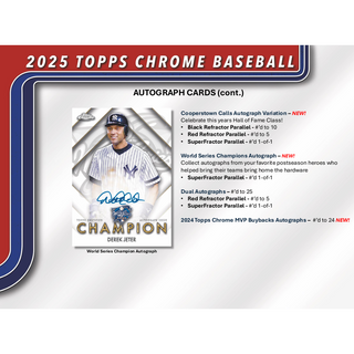 2025 Topps Chrome Baseball Hobby Box
