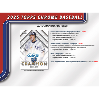 2025 Topps Chrome Baseball Hobby Pack
