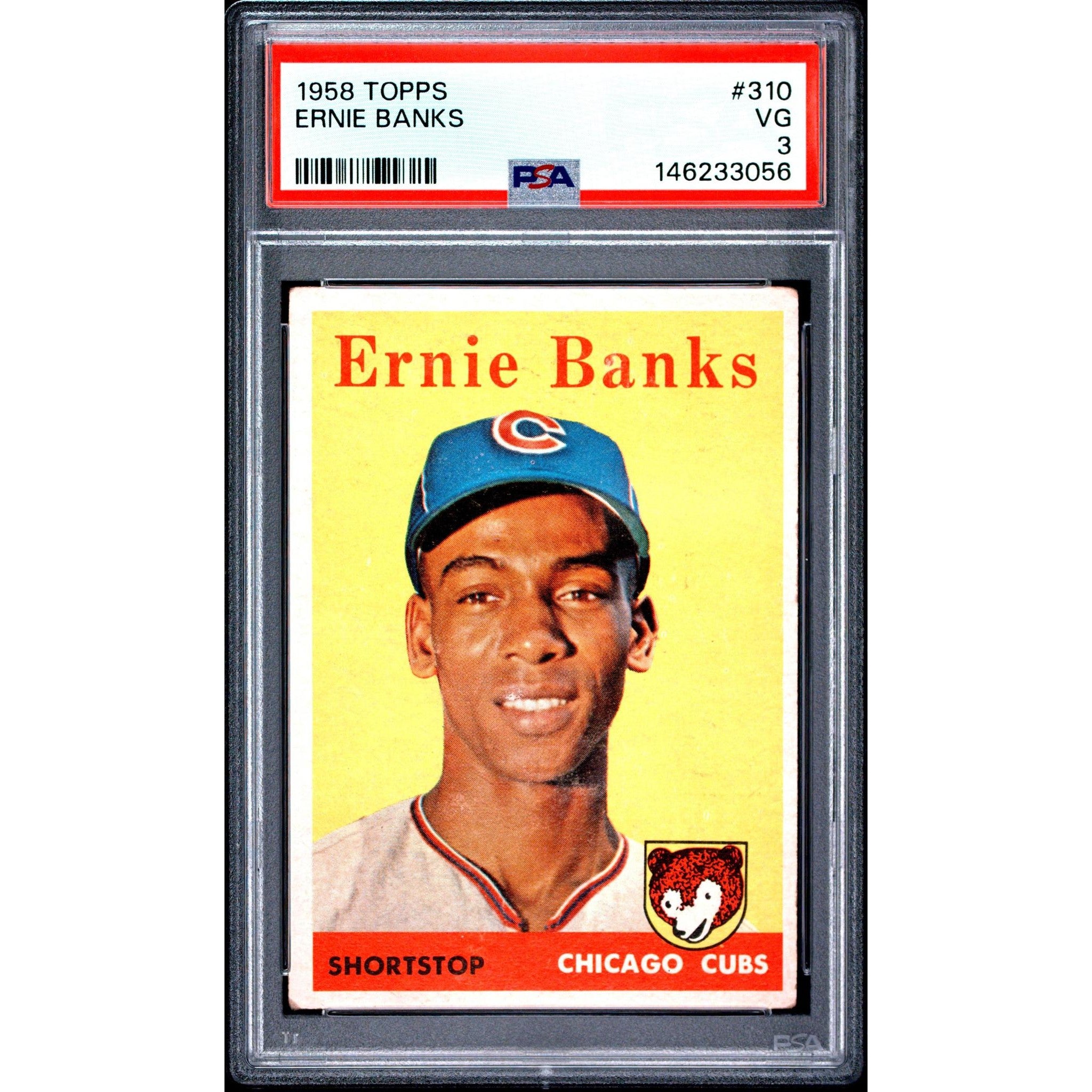 Ernie Banks 1958 Topps #310 PSA 3