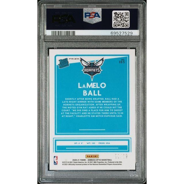 2020 Donruss Optic LaMelo Ball - Blue #153 PSA 9