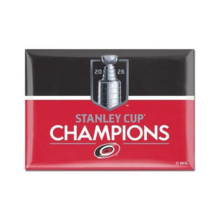 Stanley Cup Champions Carolina Hurricanes 2026 Stanley Cup Champions Metal Magnet 2.5" x 3.5"