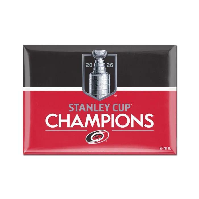 Stanley Cup Champions Carolina Hurricanes 2026 Stanley Cup Champions Metal Magnet 2.5" x 3.5"