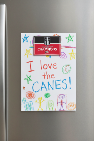 Stanley Cup Champions Carolina Hurricanes 2026 Stanley Cup Champions Metal Magnet 2.5" x 3.5"