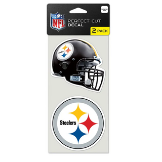 Pittsburgh Steelers Perfect Cut Decals – 4" x 4" Set of 2