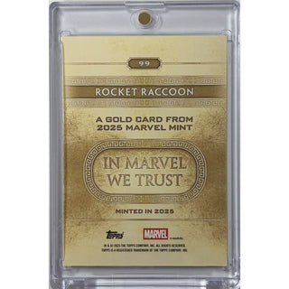 Rocket Raccoon 2025 Topps Marvel Minted 1/1 - non-graded