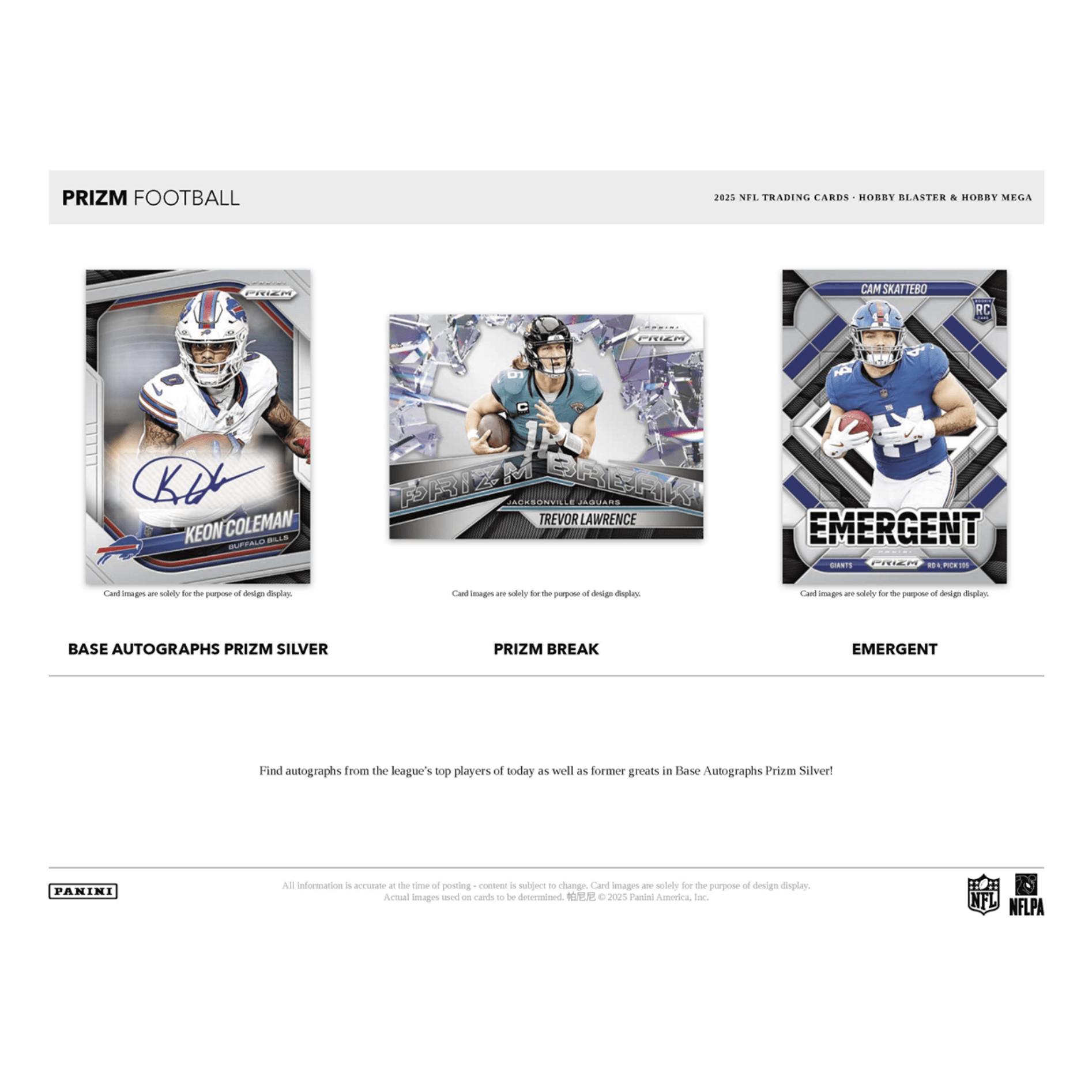2025 Panini Prizm Football Hobby Mega 20-Box Case