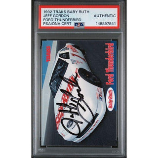Jeff Gordon 1992 Traks Baby Ruth Ford Thunderbird PSA/DNA Certified AUTHENTIC