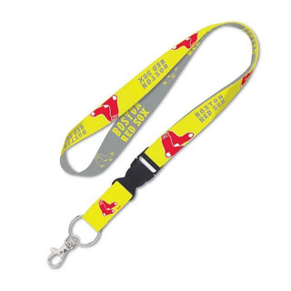Boston Red Sox Neon Lanyard with Detachable Buckle – Officially Licensed MLB