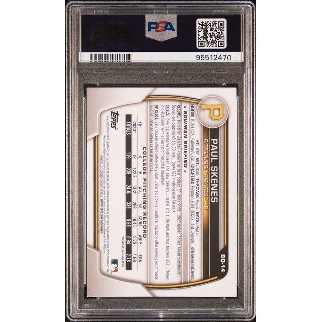 2023 Bowman Draft Paul Skenes PSA 8